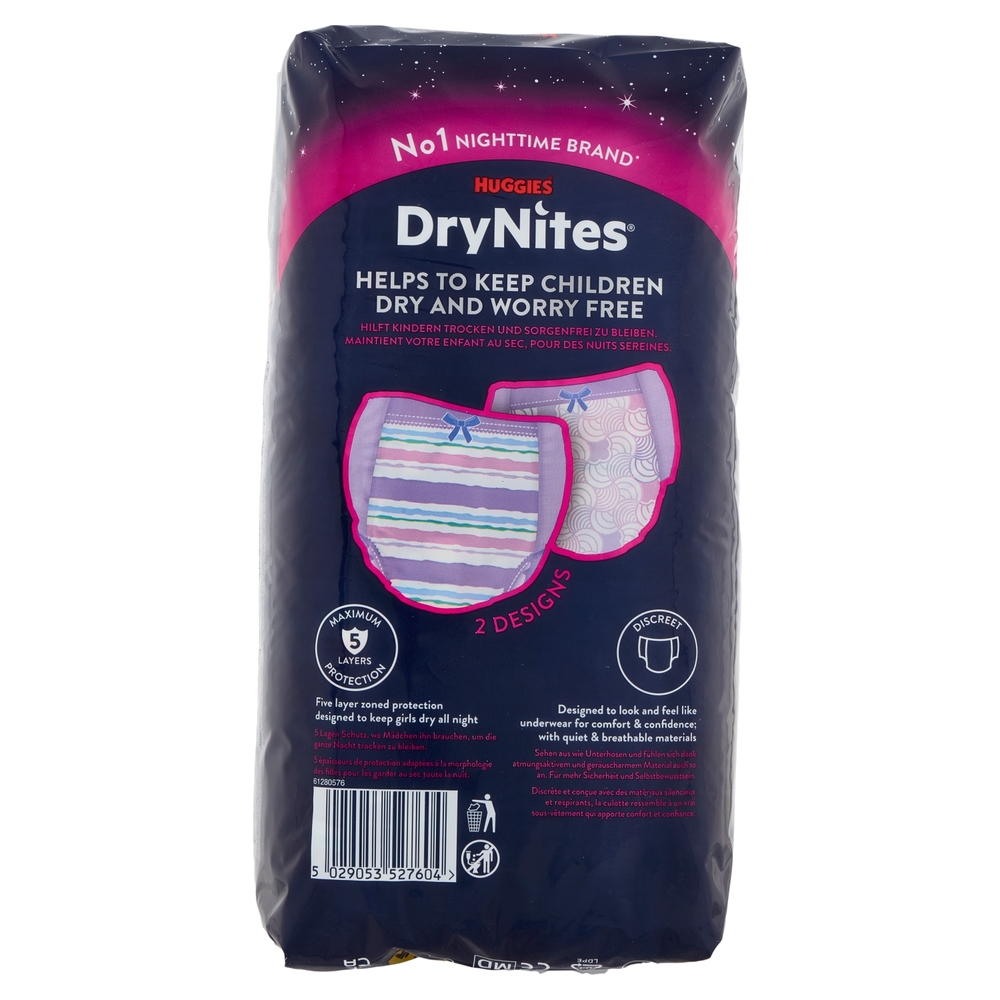 Huggies DryNites Pyjama Pants Teen Age 8-15 27-57 Kg 9 pz